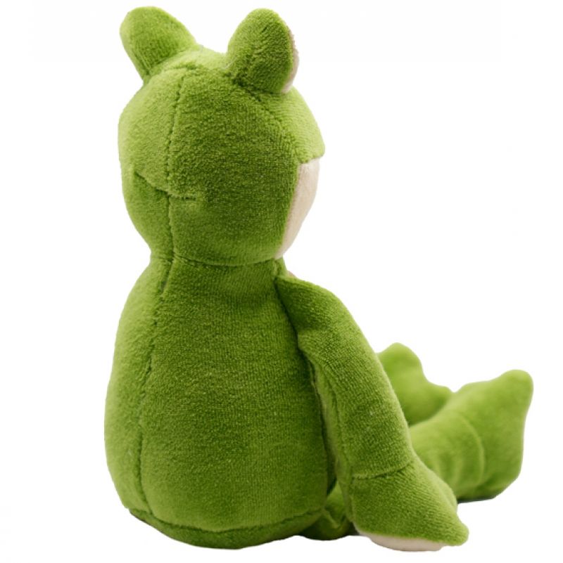 Organic soft toy - floppy frog