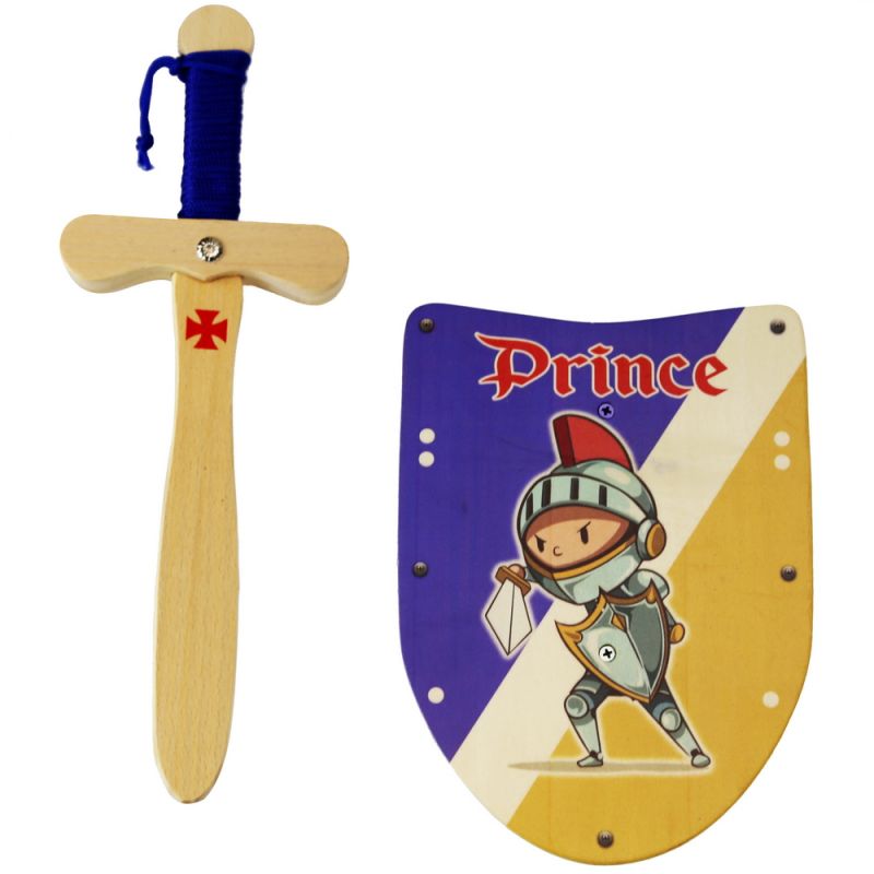 Ασπίδα & Σπαθί Prince 22εκ. Ξύλινα