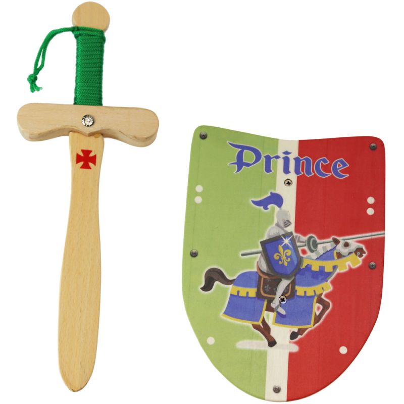 Ασπίδα & Σπαθί Prince 22εκ. Ξύλινα