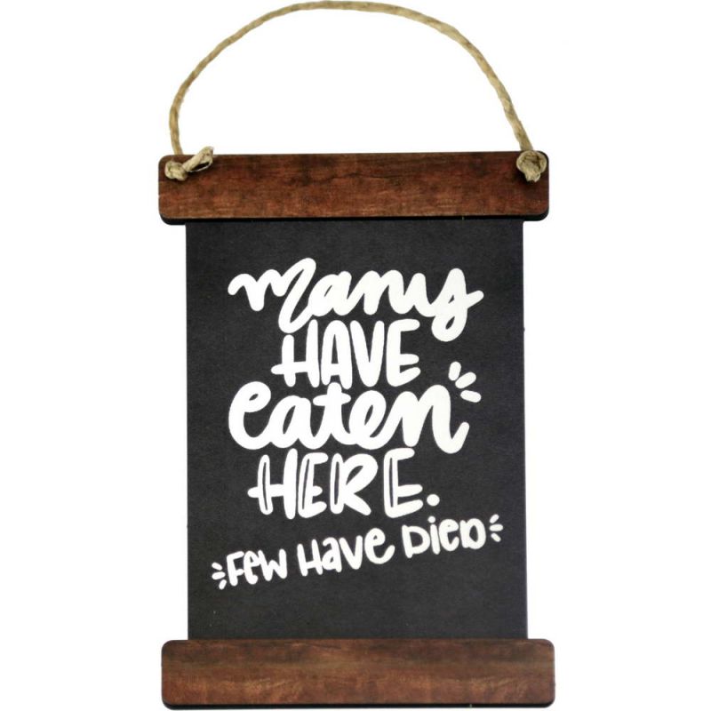 Blackboard wooden sign 18cm