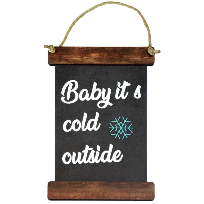 Blackboard wooden sign 18cm