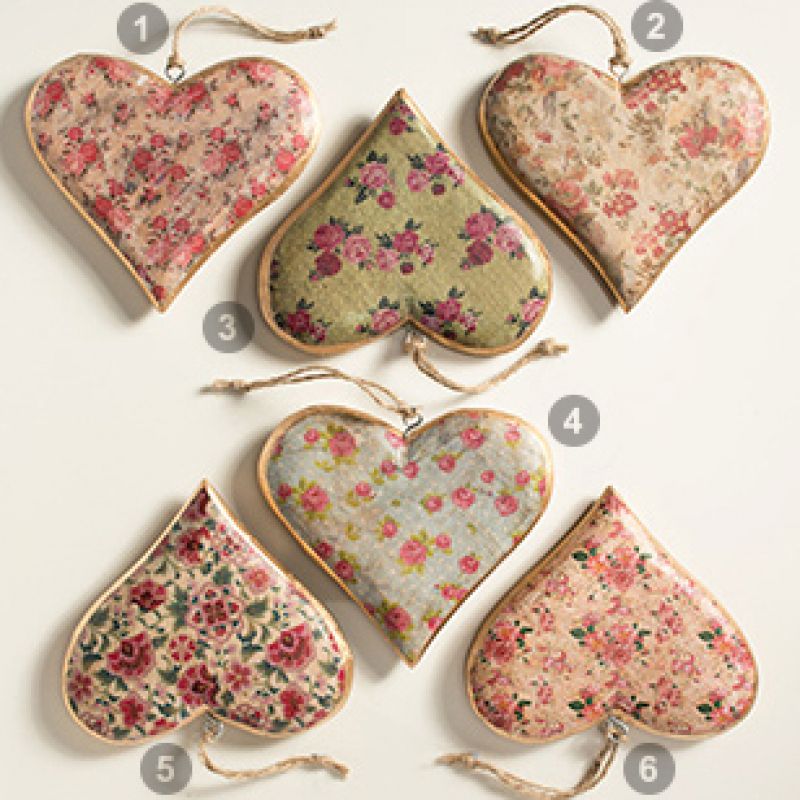 Καρδιά ξύλινη 9εκ. Vintage