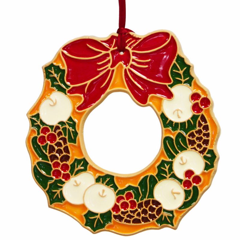 Wreath with a bow 19x17 cm