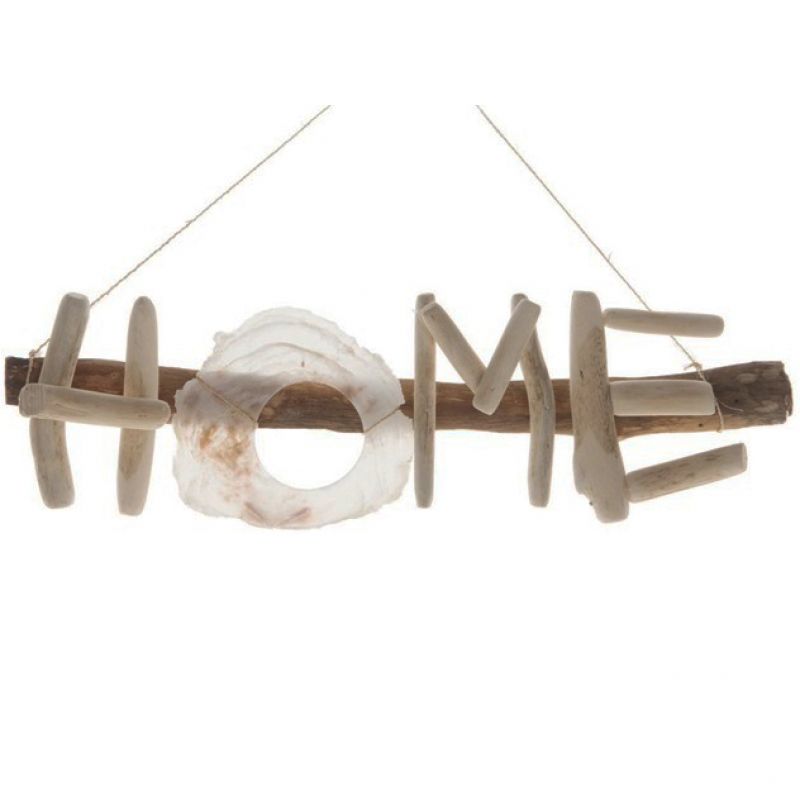 Driftwood word Home 36cm Natural
