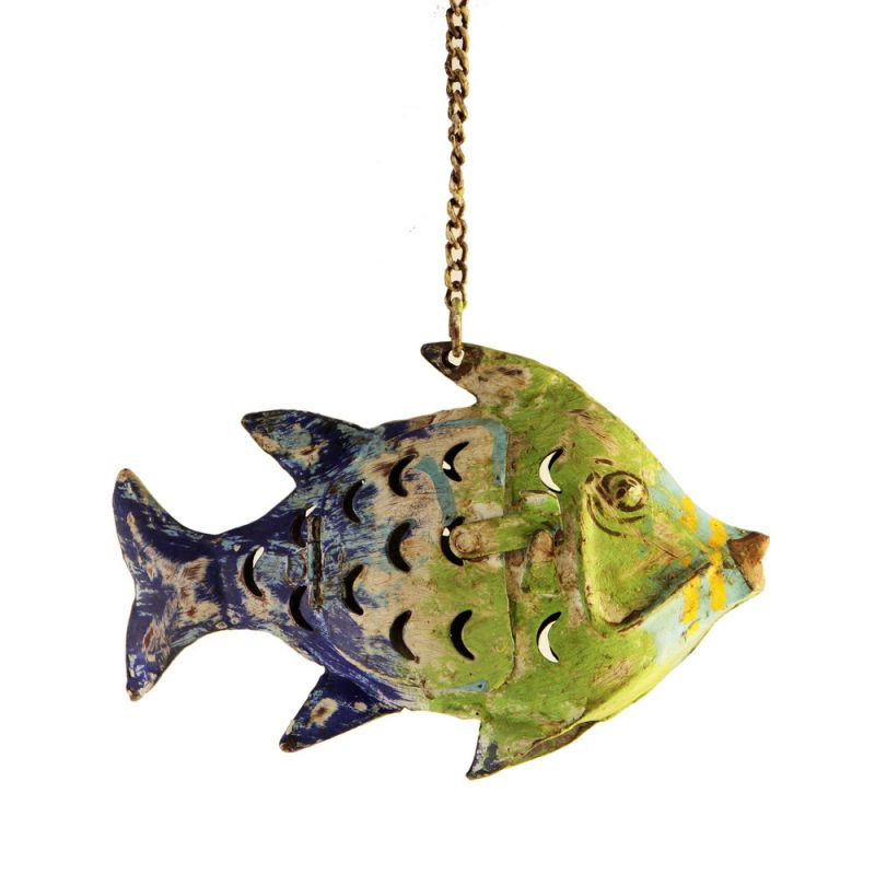 Small Fish Lantern - Multicolour  Lng 20cms