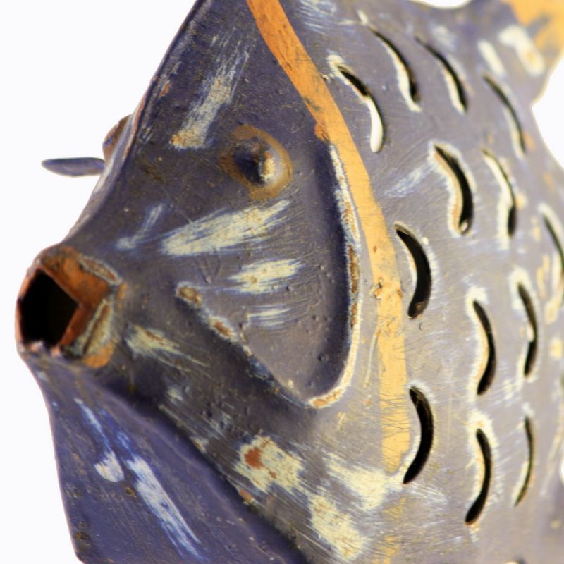 Small Fish Lantern - Deep blu Lng 20cms