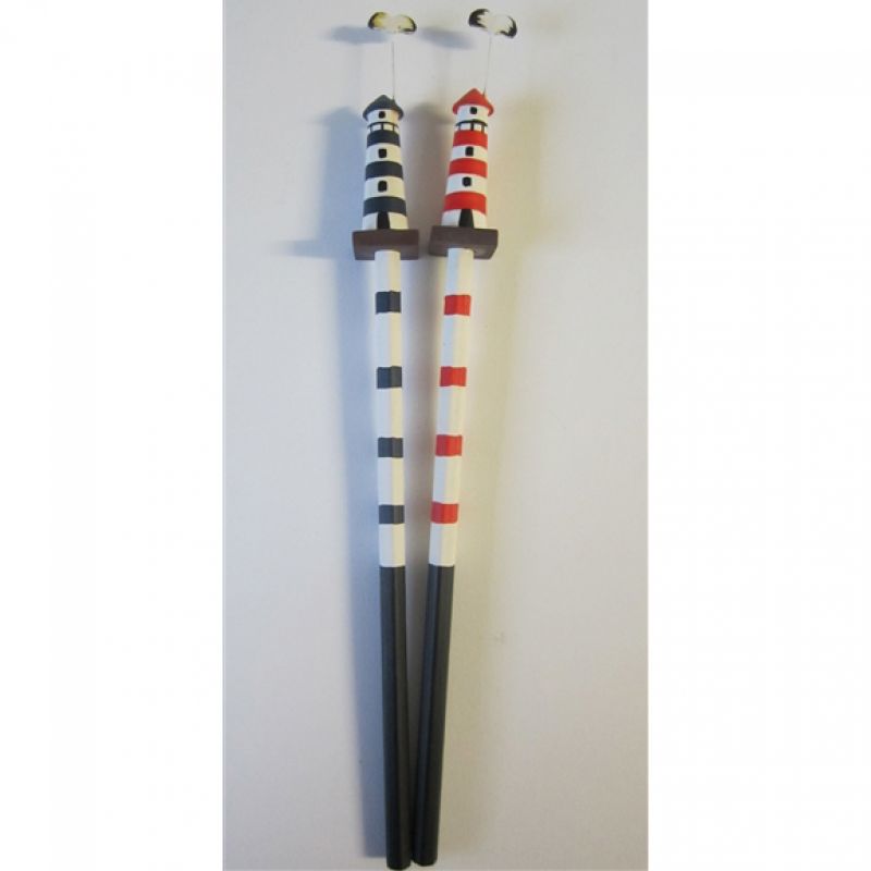 Lighthouse pencils (red and blue) 20cm length