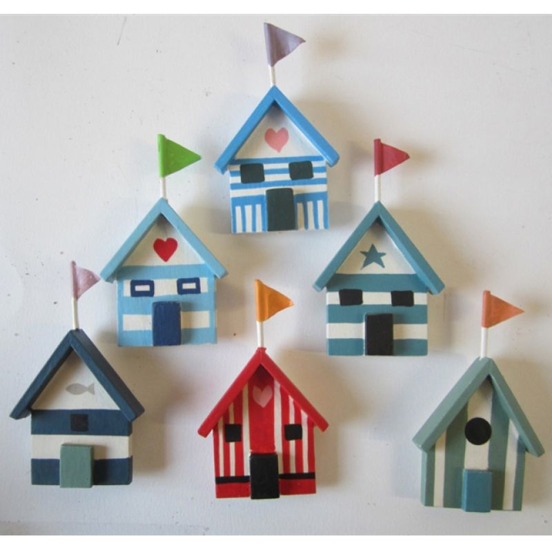 Μαγνητάκι σπιτάκι παραλίας 7,5εκ.