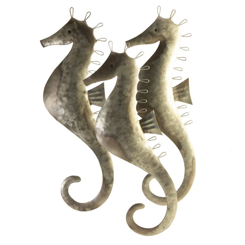 Σύνθεση 3 Ιππόκαμποι τσίγκος 35x22εκ.