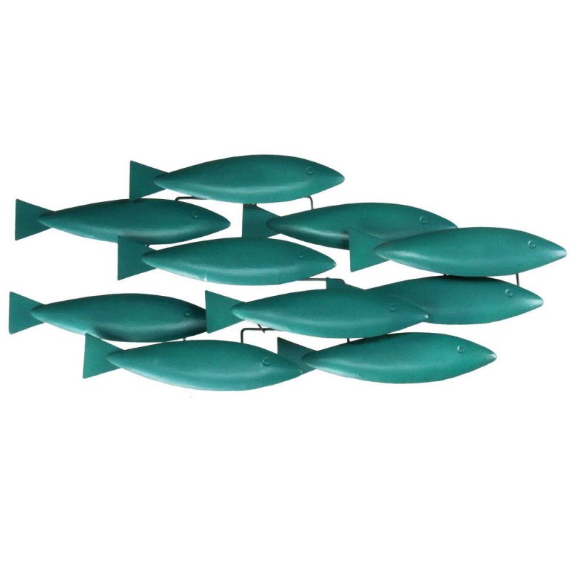 Turquoise School of fish 53cm