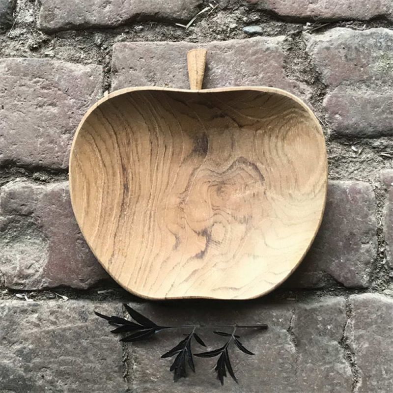 Apple wood bowl-Natural