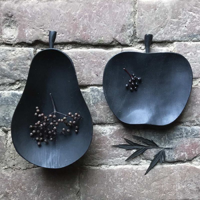 Pear wood bowl-Black