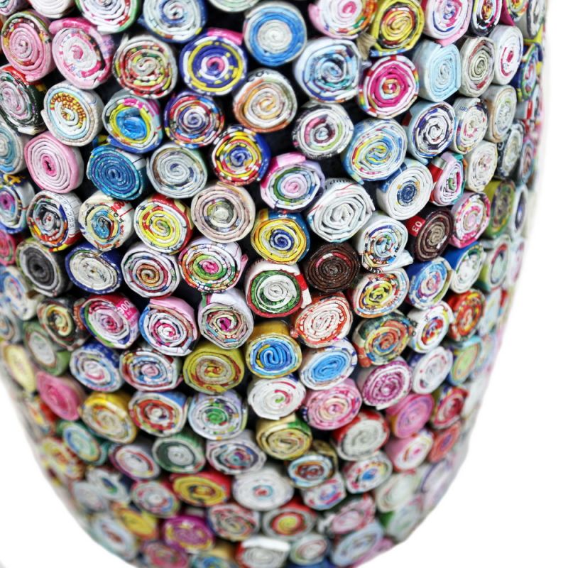 Βάζο 24x60εκ. ανακυκλωμένα περιοδικά