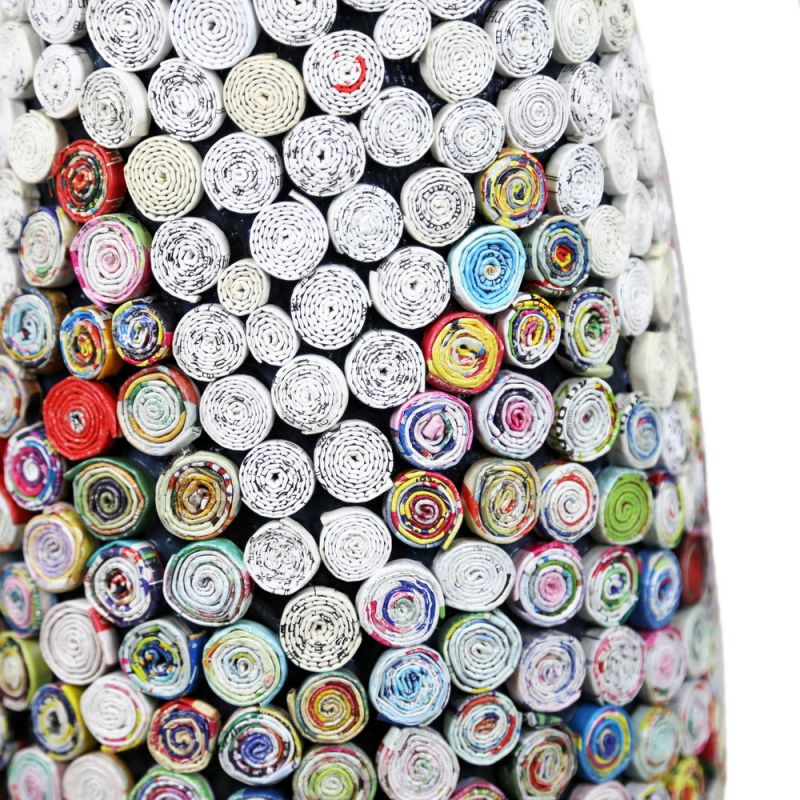 Βάζο 24x60εκ. ανακυκλωμένα περιοδικά