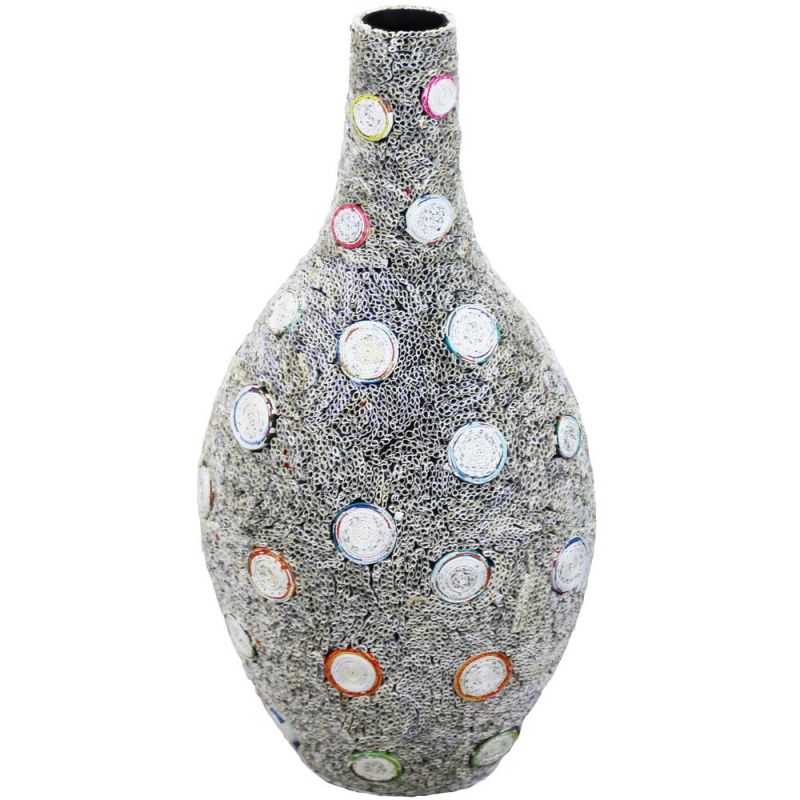Vase - Multi colors Recycled cardboard (interior); recycled paper (exterior)