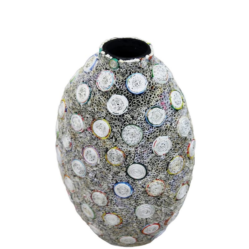 Vase - Multi colors Recycled cardboard (interior); recycled paper (exterior)