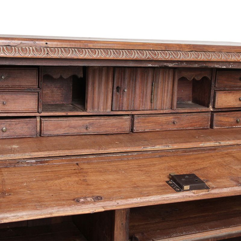 Teak carved commode (Teak carved commode)