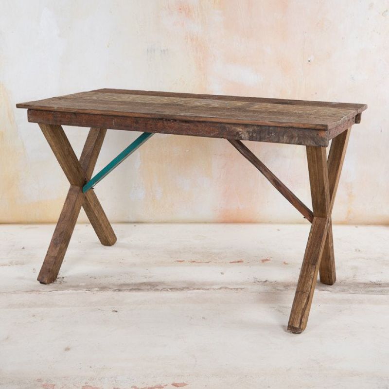 Recycled wood table 130x70x78cm