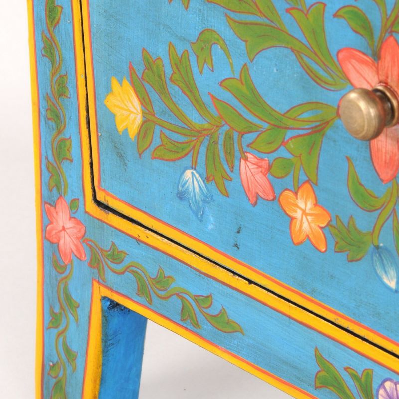 Rosa hand painted 2 drawer bedside cabinet