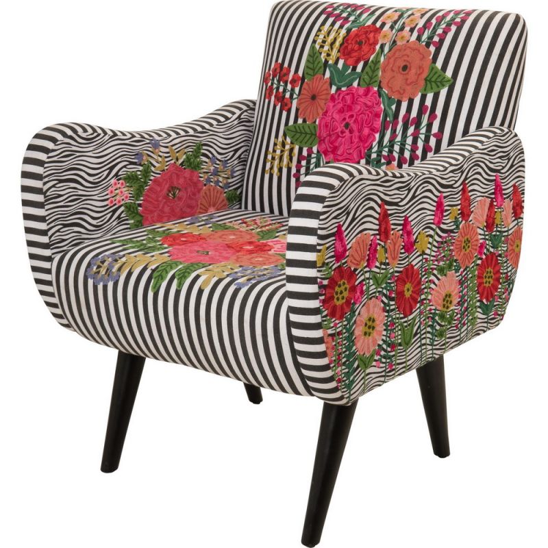 Etenia embroidered armchair 68X80cm