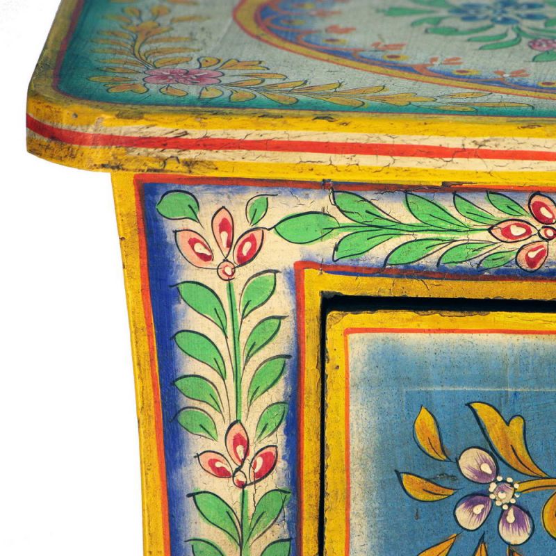 Hand Painted Bedside Cabinet 52 x 32 x 65cm