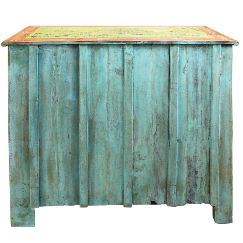Ντουλάπι ζωγραφιστό floral vintage 86x90εκ.