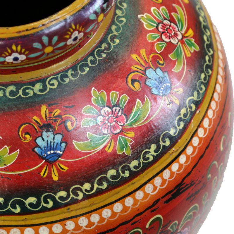 Hand painted pot 50x50x73cm