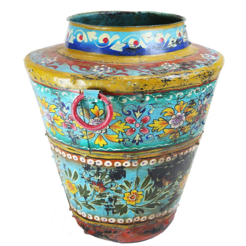 Hand painted pot 48x41cm