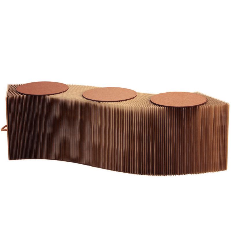 Paper Bench Brown 150cm(length)