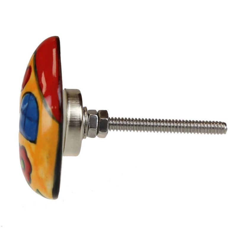 Ceramic Door Knob with 
Stainless Steel Fittings