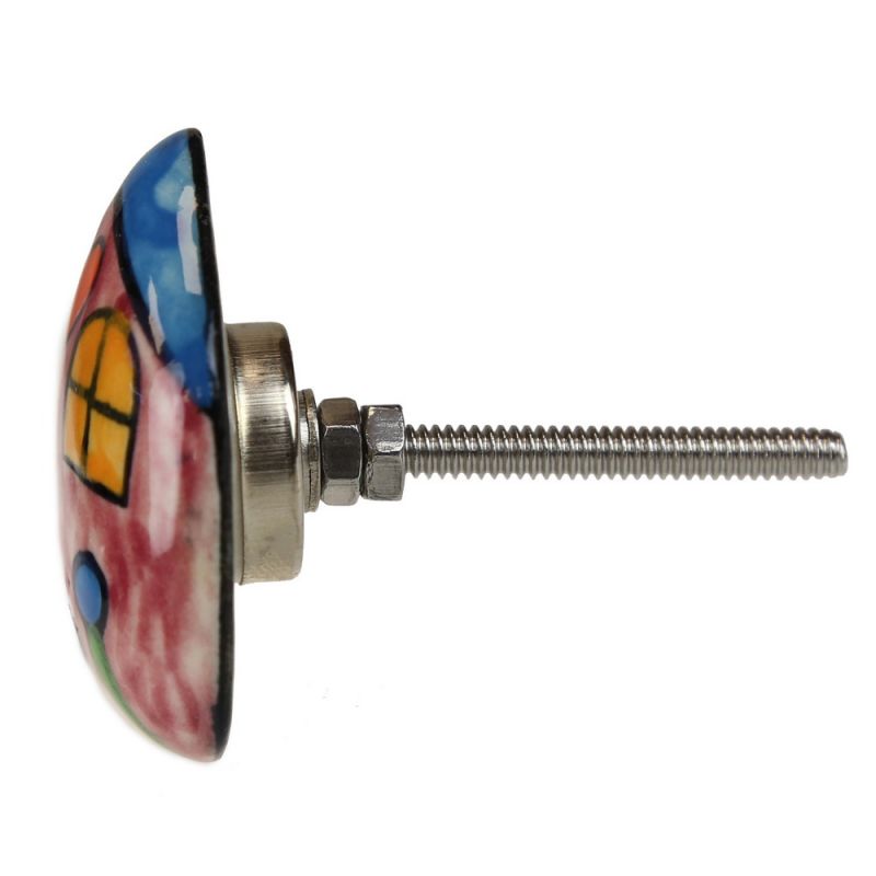 Ceramic Door Knob with 
Stainless Steel Fittings