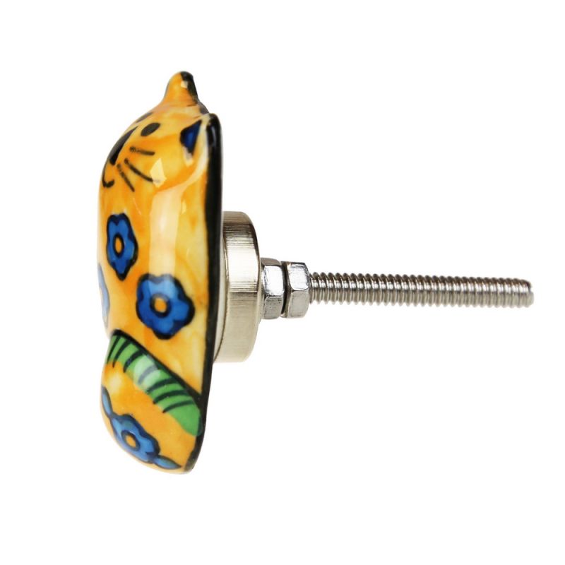 Ceramic Door Knob with 
Stainless Steel Fittings