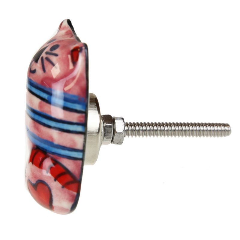 Ceramic Door Knob with 
Stainless Steel Fittings