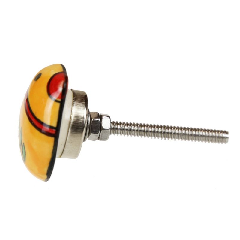 Ceramic Door Knob with 
Stainless Steel Fittings