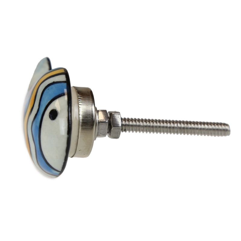 Ceramic Door Knob with 
Stainless Steel Fittings
