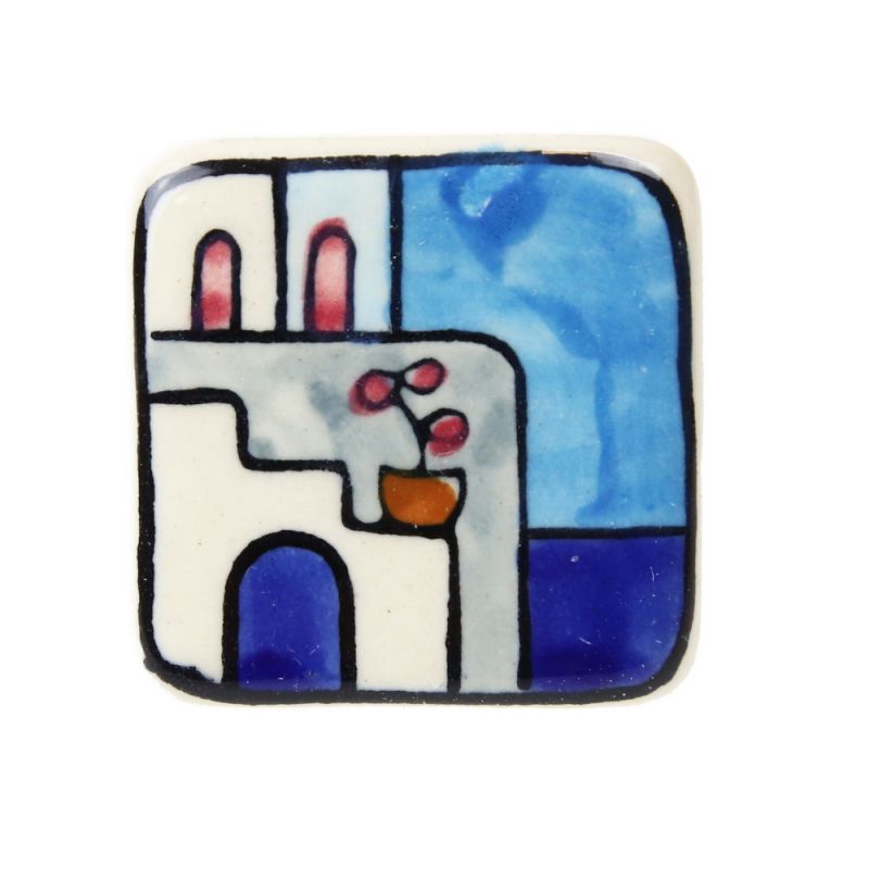 Ceramic Door Knob with 
Stainless Steel Fittings
Square 4 x 4 cms