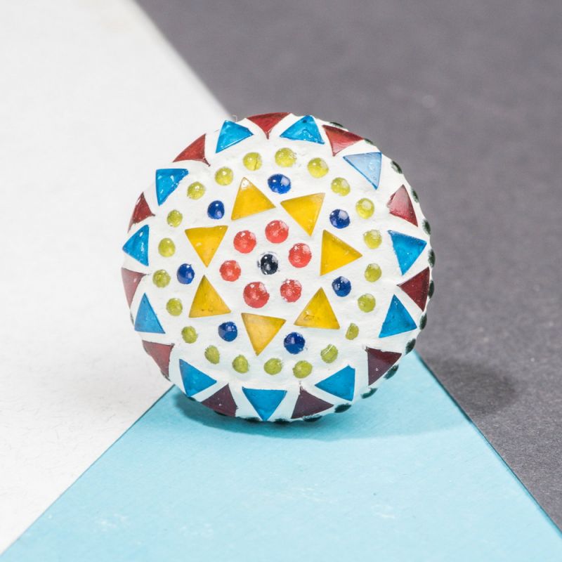 Star mosaic door knob Dia:5cm D:6cm