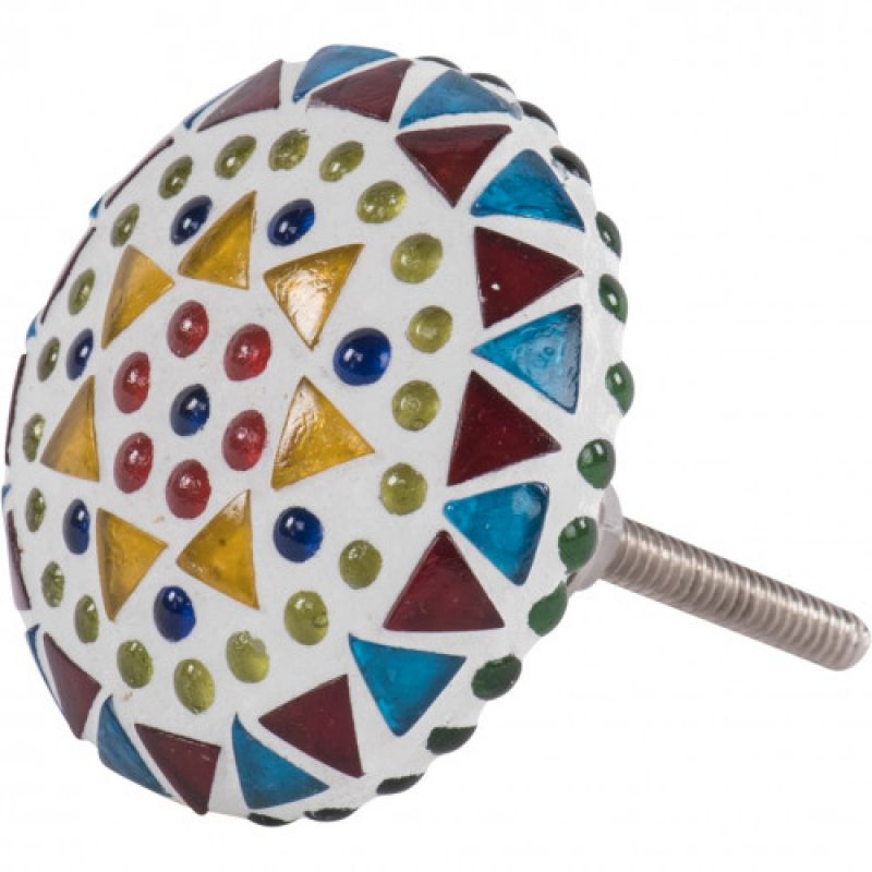 Star mosaic door knob