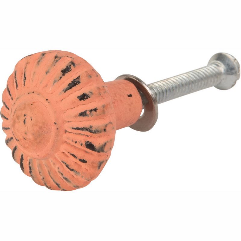 Coral iron round door knob Dia:2.5cm