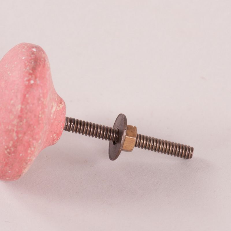 Pink ecomix door knob D:6cm