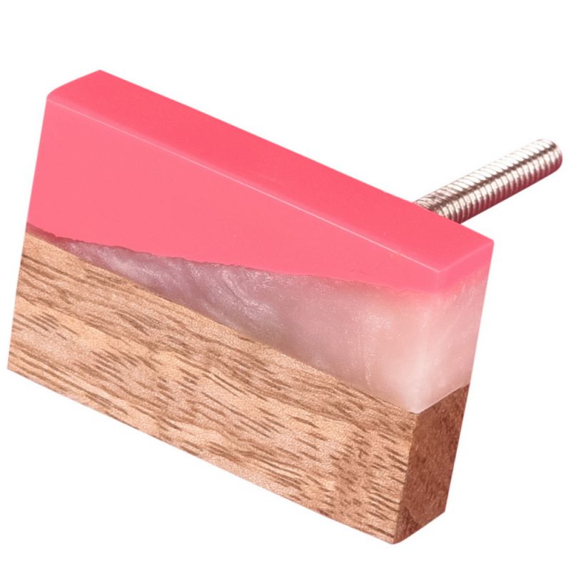 Pink wooden rasian door knob 