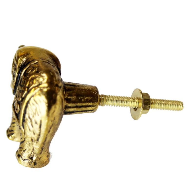 Metal elephant shaped knob