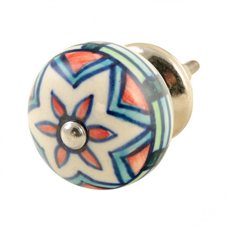 Hand Painted Ceramic Door Knob