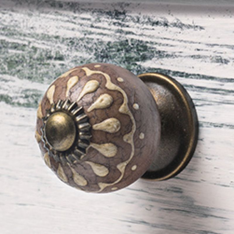 Round Ceramic Doorknob