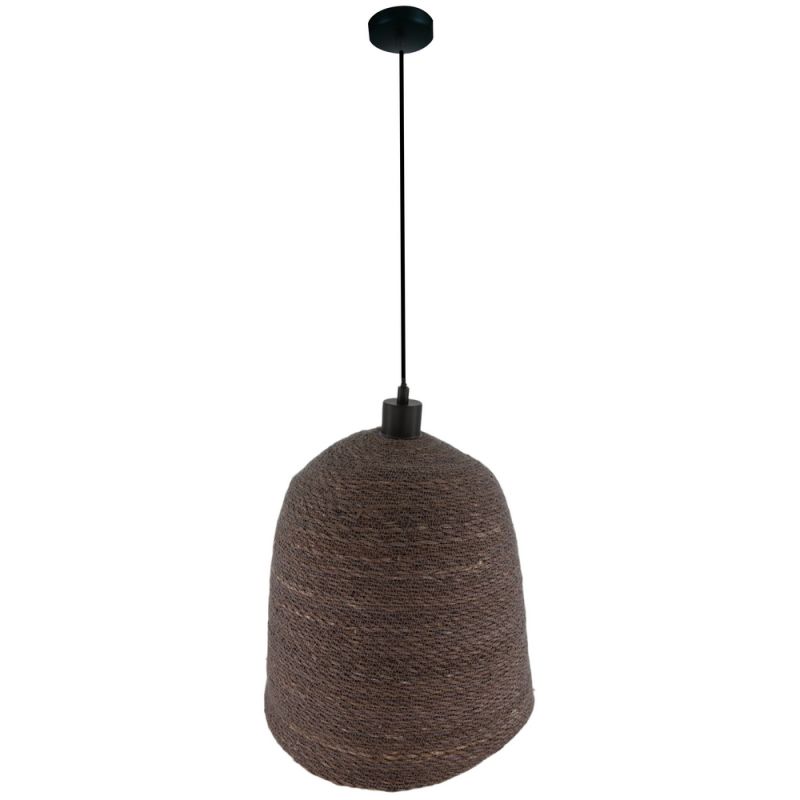 Ceiling light seagrass 38x38x38cm-Grey