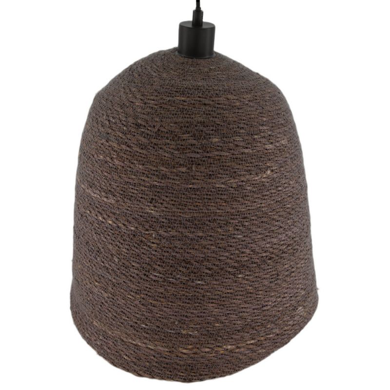 Ceiling light seagrass 38x38x38cm-Grey