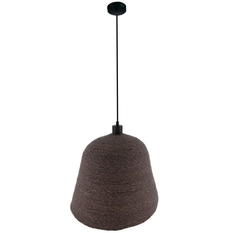 Ceiling light seagrass 46x46x38cm-Grey