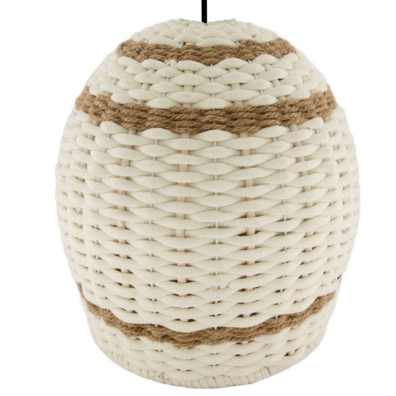 Φωτιστικό οροφής βαμβακερό λευκό 38εκ.