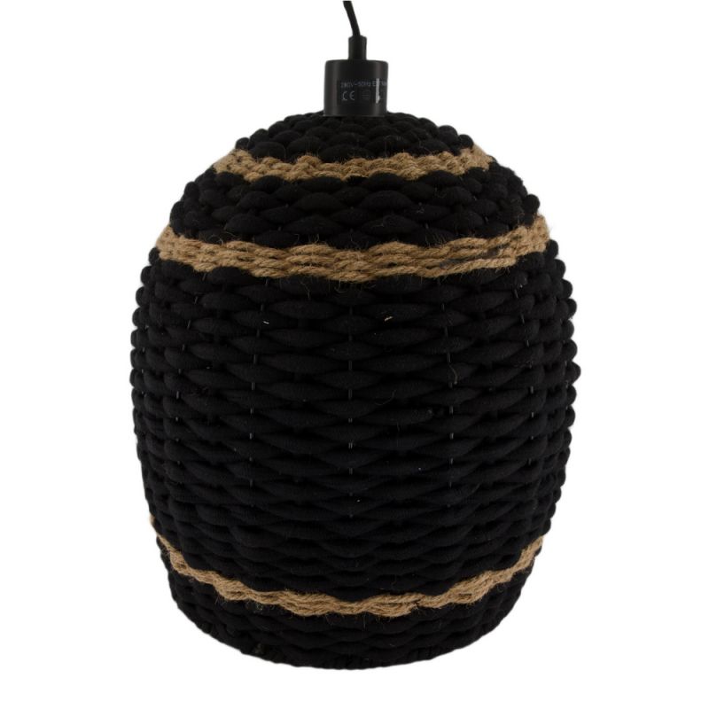 Ceiling light cotton 38x38x32cm-Black