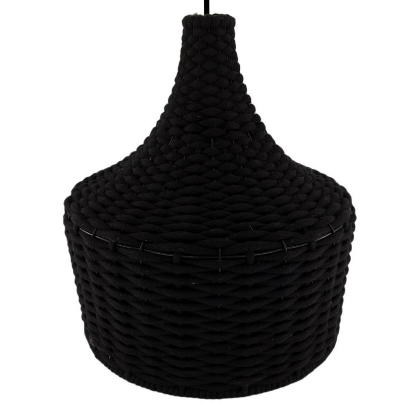 Ceiling light cotton 38x38x42cm-Black